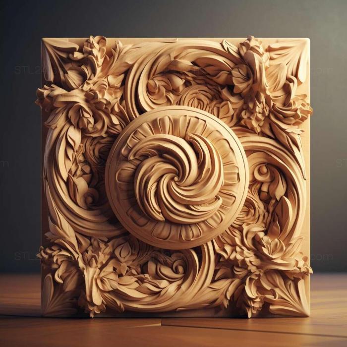 Patterns and decorations (stl shape 3, PATTERN_947) 3D models for cnc